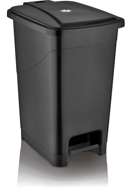 Slim Pedallı Banyo Mutfak Çöp Kovası - 25 Litre - Siyah fiyatları