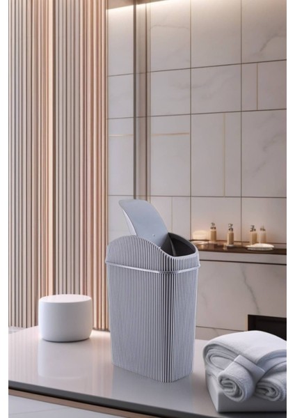 Mini Çöp Kovası, Mutfak, Banyo, Tuvalet, Ofis Çöp Kutusu Gri indirimleri