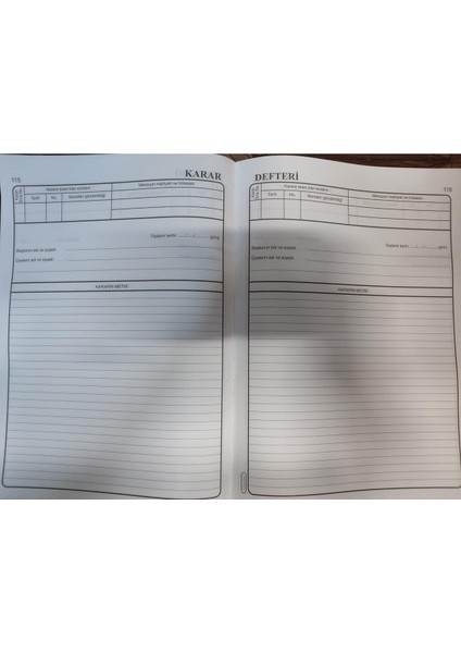 Altınyıldız Karar Defteri 136 Yaprak Karar Defteri fiyatları