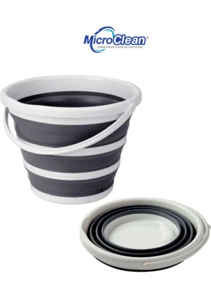 12,8 Lt Katlanır Silikon Su Kovası Banyo Temizlik Kovası fiyatları