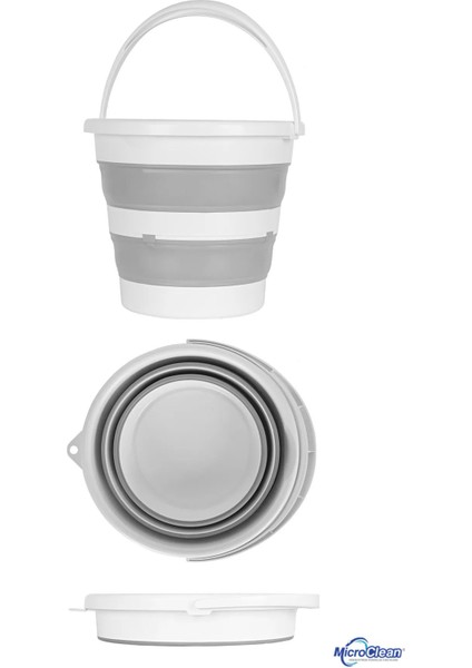 12,8 Lt Katlanır Silikon Su Kovası Banyo Temizlik Kovası modelleri