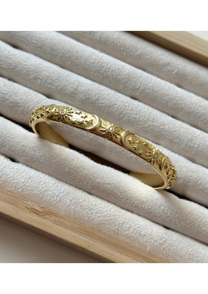 Çelik Güneş Ay Bileklik