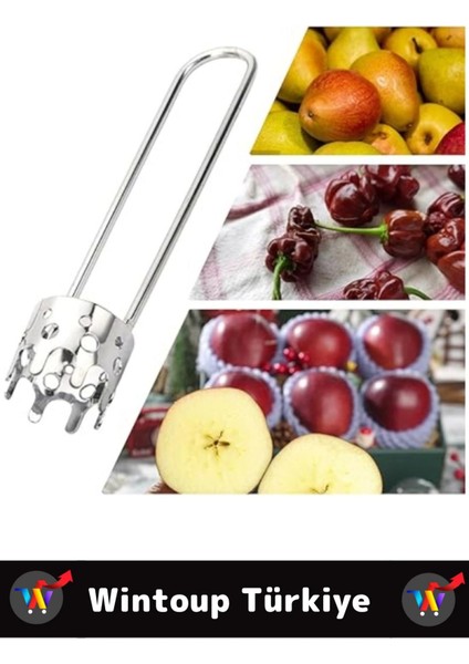 Premium Dayanıklı Uzun Ömürlü Mutfak Meyve Sebze Biber Kabak Elma Kiraz Çekirdek Çıkarma Aparatı fırsatları