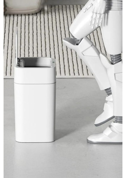 Hareket Sensörlü Sessiz Kapatma Çöp Kutusu Banyo Mutfak Çöp Kovası Kapaklı Banyo Çöp Kovası 9 Lt. indirimleri
