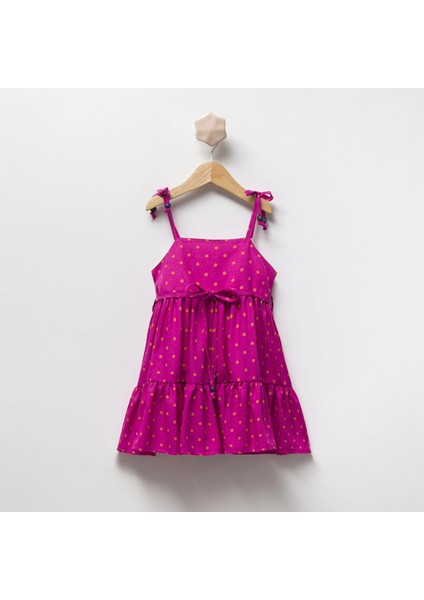 Puantıyeli Kız Çocuk Elbise