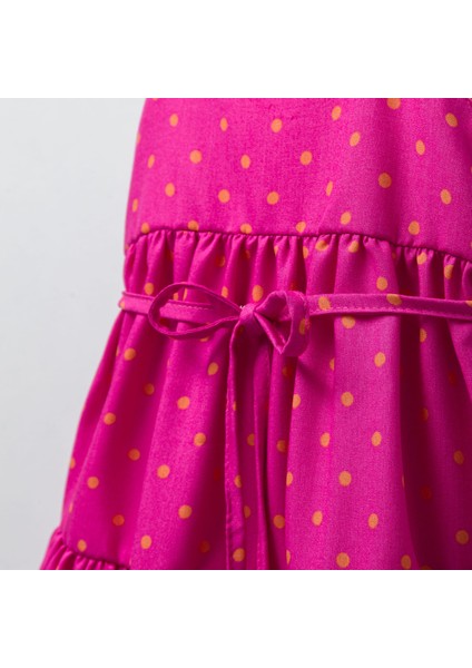 Puantıyeli Kız Çocuk Elbise modelleri