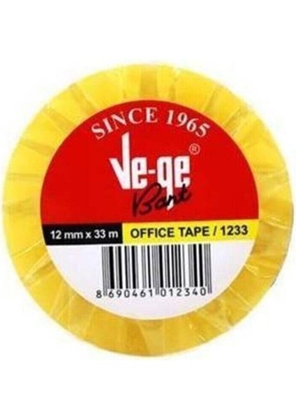 Ve-Ge Selefon Bant Offıce Tape 12X33 Metre (6 Adet Bant)