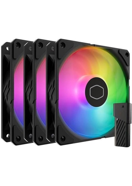 Coolermaster Sıckle Flow Edge MFX-B2DN-253P2-R2 Argb Kasa Fanı+Kontrol Ünitesi MFX-B2DN-253P2-R2
