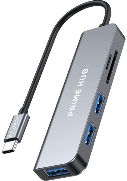 FH26 5'i 1 Arada Usb-C Çoklayıcı | 3xusb Giriş + Sd/tf Kart Okuyucu | Hızlı Veri Aktarımı & Güvenli Çip