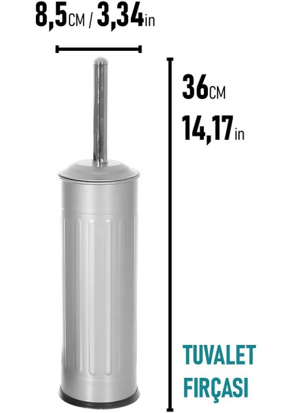 Vintage 2 Li Çöp Kovası Banyo Seti Çizgili Gri modelleri