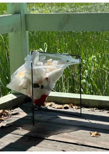 Katlanır Çöp Kovası Her Poşete Uygun Mutfak Banyo Tezgah Üstü Çöp Poşet Teli Kamp Piknik Çöp Kutusu fiyatları