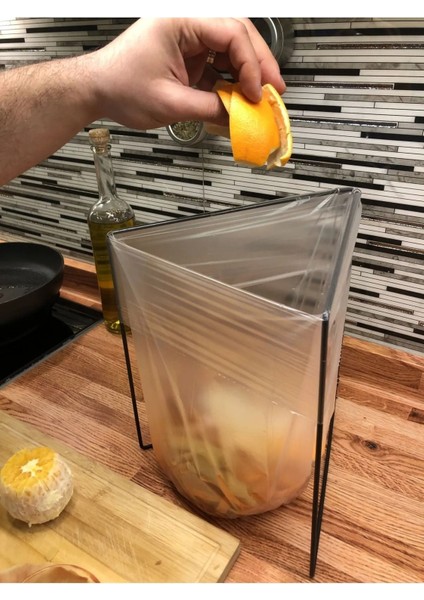 Katlanır Çöp Kovası Her Poşete Uygun Mutfak Banyo Tezgah Üstü Çöp Poşet Teli Kamp Piknik Çöp Kutusu fırsatları