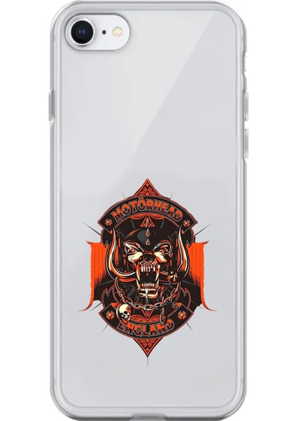 iPhone 7 Uyumlu Şeffaf Kılıf Motörhead Tasarımlı