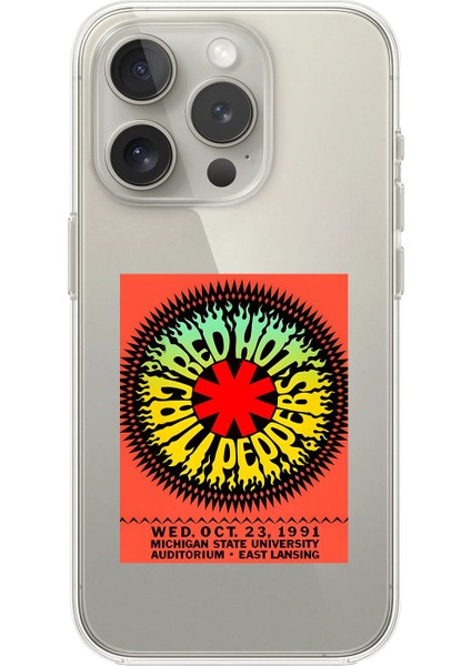 iPhone 11 Pro Max Uyumlu Şeffaf Kılıf Red Hot Chili Peppers Tasarımlı