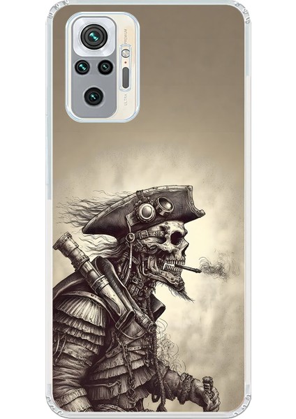 Xiaomi Redmi Note 10 Pro Uyumlu Şeffaf Kılıf Pirate 1 Tasarımlı