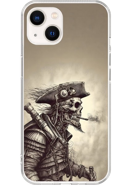 iPhone 15 Uyumlu Şeffaf Kılıf Pirate 1 Tasarımlı