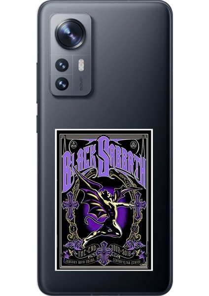 Xiaomi Mi 12 Pro Uyumlu Şeffaf Kılıf Black Sabbath Tasarımlı
