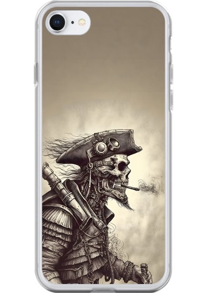 iPhone 6 Plus Uyumlu Şeffaf Kılıf Pirate 1 Tasarımlı