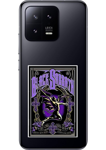 Xiaomi Mi 13 Pro Uyumlu Şeffaf Kılıf Black Sabbath Tasarımlı