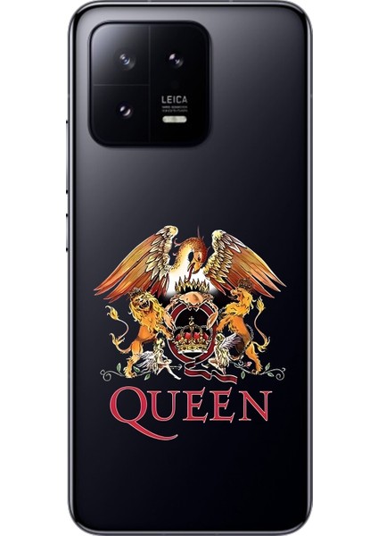 Xiaomi Mi 13 Pro Uyumlu Şeffaf Kılıf Queen Tasarımlı