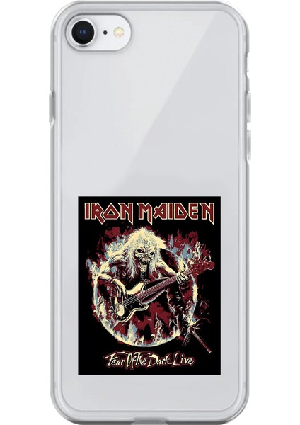 iPhone 6 Plus Uyumlu Şeffaf Kılıf Iron Maiden Tasarımlı