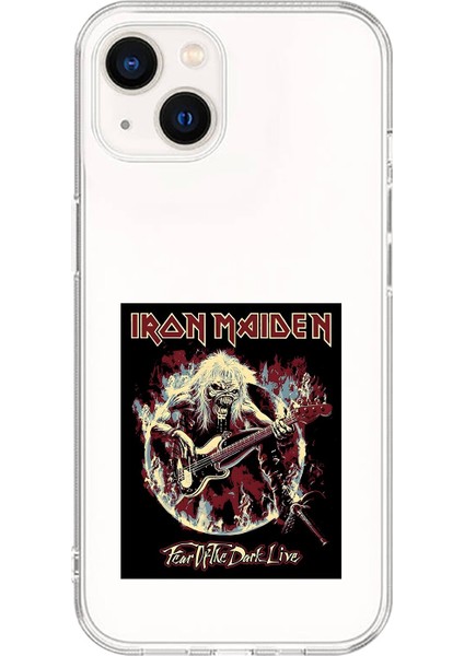 iPhone 15 Uyumlu Şeffaf Kılıf Iron Maiden Tasarımlı