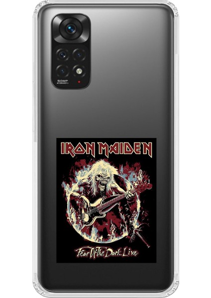 Xiaomi Redmi Note 11 Uyumlu Şeffaf Kılıf Iron Maiden Tasarımlı
