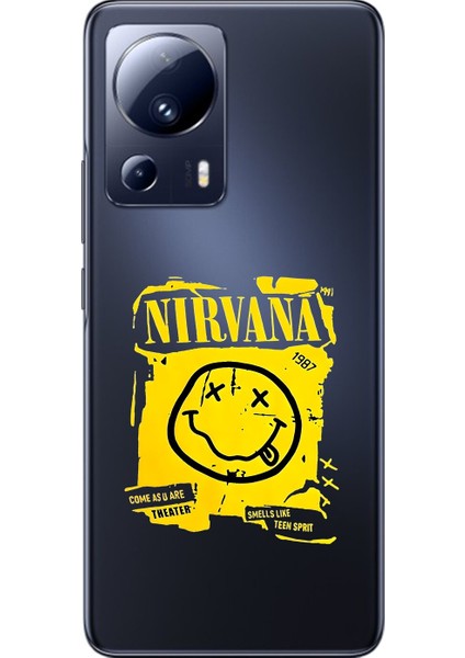 Xiaomi Mi 13 Lite Uyumlu Şeffaf Kılıf Nirvana Tasarımlı