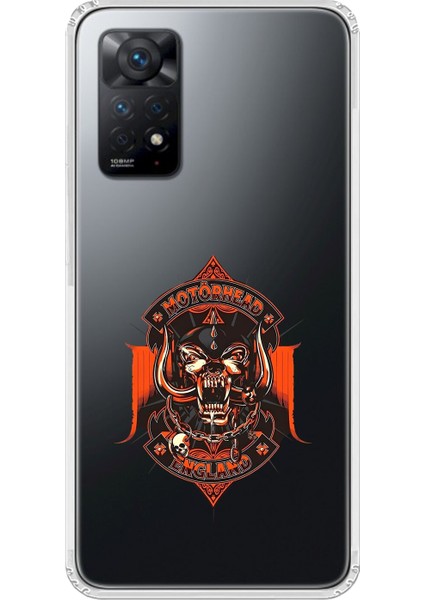 Xiaomi Redmi Note 11 Pro Uyumlu Şeffaf Kılıf Motörhead Tasarımlı