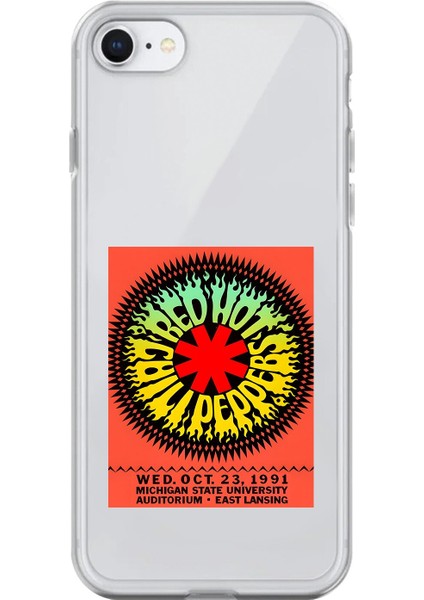 iPhone 7 Uyumlu Şeffaf Kılıf Red Hot Chili Peppers Tasarımlı