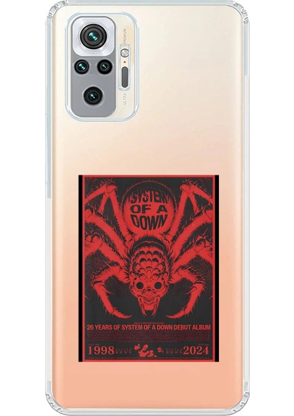 Xiaomi Redmi Note 10 Pro Uyumlu Şeffaf Kılıf System Of A Down Tasarımlı