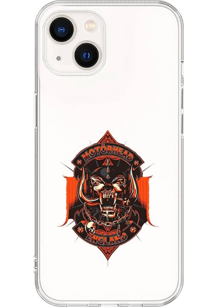iPhone 15 Uyumlu Şeffaf Kılıf Motörhead Tasarımlı
