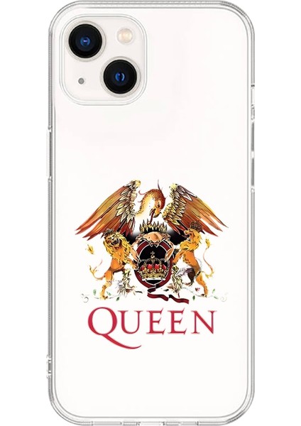 iPhone 15 Uyumlu Şeffaf Kılıf Queen Tasarımlı