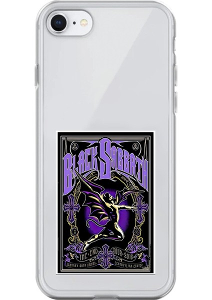iPhone 6 Plus Uyumlu Şeffaf Kılıf Black Sabbath Tasarımlı