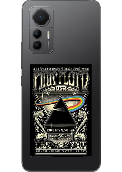 Xiaomi Mi 12 Lite Uyumlu Şeffaf Kılıf Pink Floyd Tasarımlı