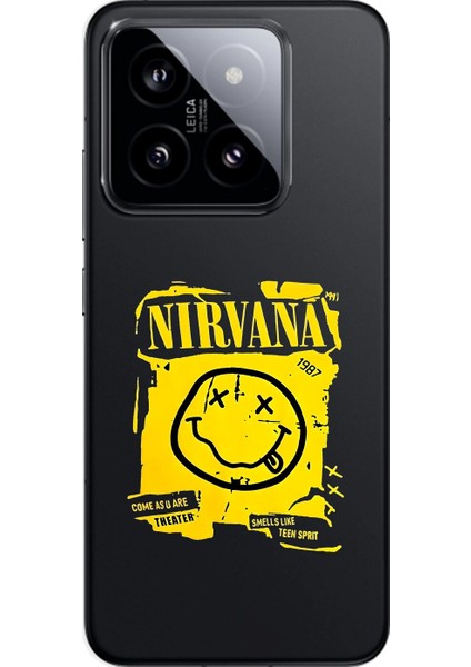 Xiaomi Mi 14 Pro Uyumlu Şeffaf Kılıf Nirvana Tasarımlı