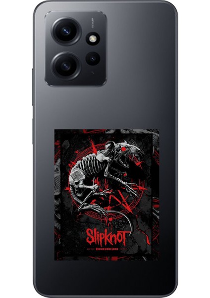 Xiaomi Redmi Note 12 Uyumlu Şeffaf Kılıf Slipknot Tasarımlı