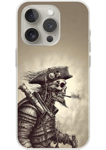 iPhone 14 Pro Max Uyumlu Şeffaf Kılıf Pirate 1 Tasarımlı