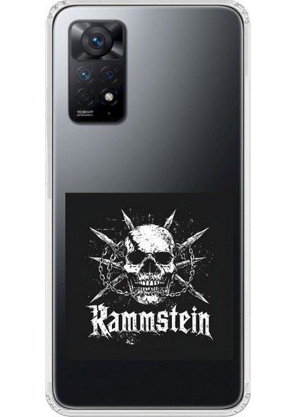 Xiaomi Redmi Note 11 Pro Uyumlu Şeffaf Kılıf Rammstein Tasarımlı