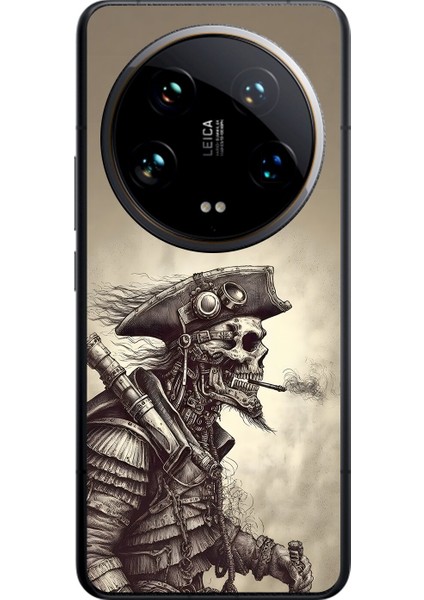 Xiaomi Mi 14 Ultra Uyumlu Şeffaf Kılıf Pirate 1 Tasarımlı