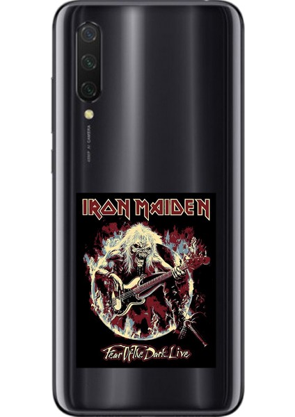 Xiaomi Mi 9 Lite Uyumlu Şeffaf Kılıf Iron Maiden Tasarımlı