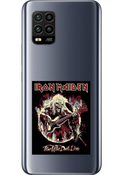 Xiaomi Mi 10 Lite Uyumlu Şeffaf Kılıf Iron Maiden Tasarımlı