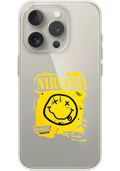 iPhone 16 Pro Max Uyumlu Şeffaf Kılıf Nirvana Tasarımlı