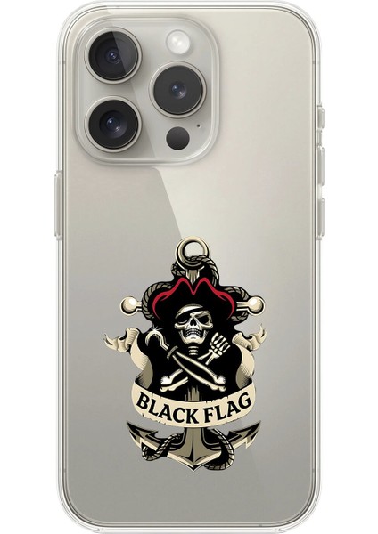 iPhone 16 Pro Uyumlu Şeffaf Kılıf Pirate 4 Tasarımlı