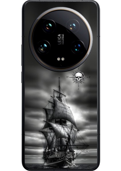 Xiaomi Mi 14 Ultra Uyumlu Şeffaf Kılıf Pirate 2 Tasarımlı
