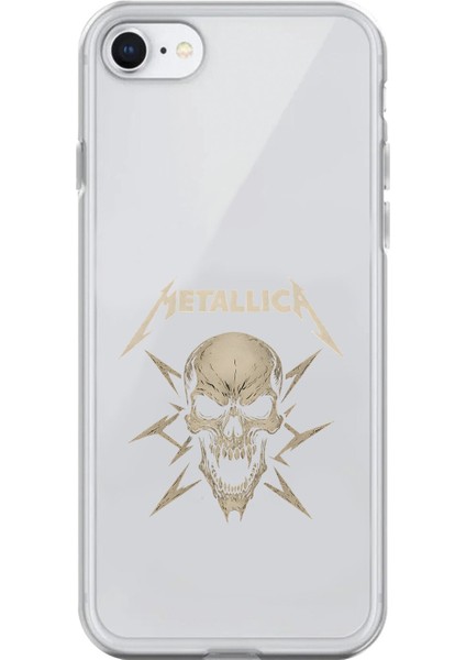iPhone 6 Plus Uyumlu Şeffaf Kılıf Metallica Tasarımlı