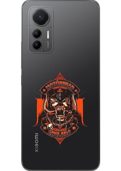 Xiaomi Mi 12 Lite Uyumlu Şeffaf Kılıf Motörhead Tasarımlı