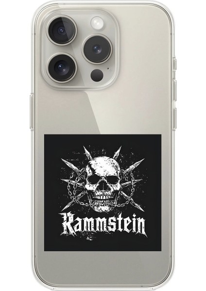 iPhone 16 Pro Uyumlu Şeffaf Kılıf Rammstein Tasarımlı