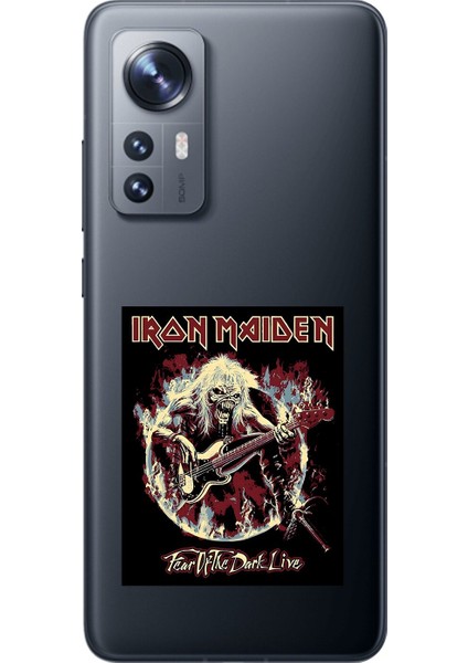Xiaomi Mi 12 Uyumlu Şeffaf Kılıf Iron Maiden Tasarımlı