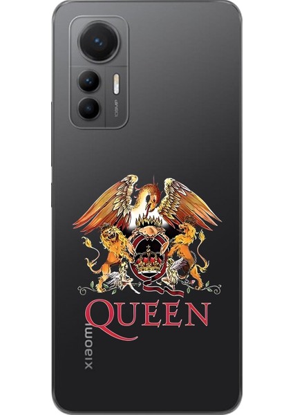 Xiaomi Mi 12 Lite Uyumlu Şeffaf Kılıf Queen Tasarımlı